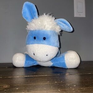 Russ Rikey Austin Blue & White “Dinky Donkey” Soft Musical Lullaby